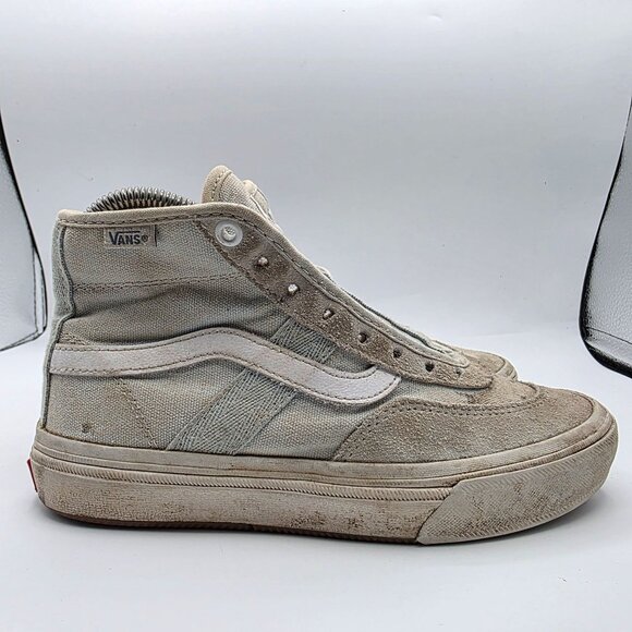 Vans Gilbert Crockett High Pro Mens Size 4.5 Triple White Skateboard Shoes main image 4